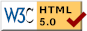 Valid HTML 5